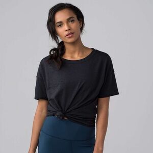 Lululemon Lightest Oversized Tee in Black